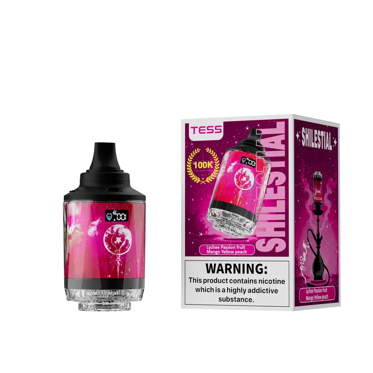 E-Shisha Hookah 100K Puff DTL - Grossiste Cigarette Électronique Casablanca Maroc