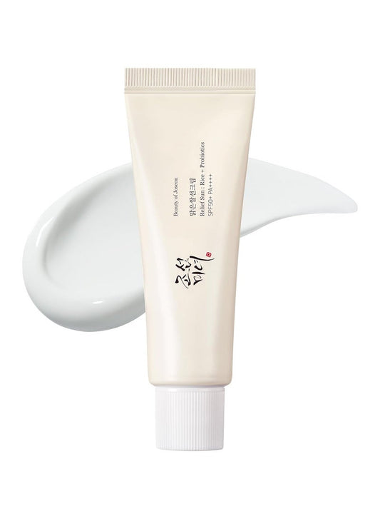 Relief Sun Rice + Probiotics Sunscreen for face moisturizing sunblock with SPF 50+ PA+