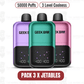 Geek Bar 2GO 50K Puffs (PACK de 3 jetables)