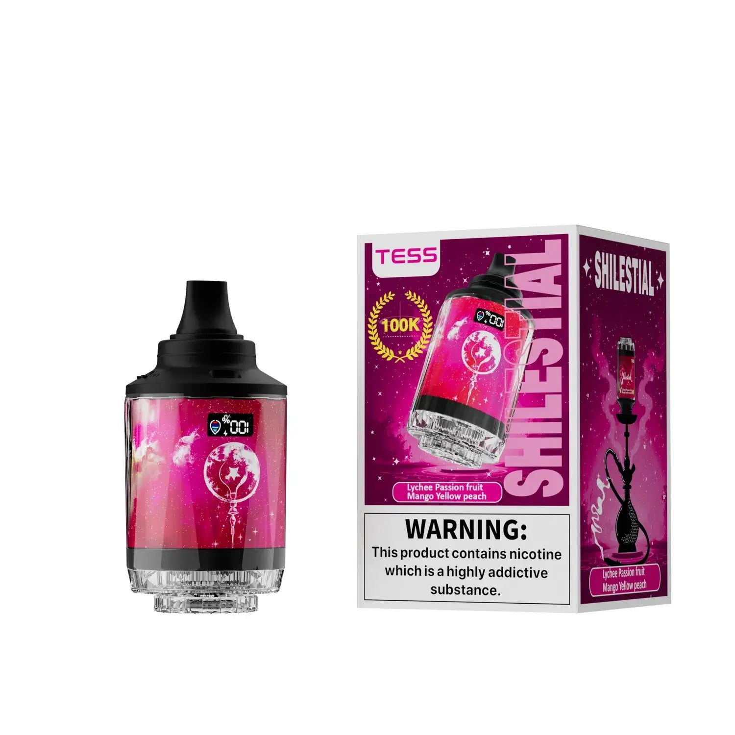 E-Shisha Hookah 100K Puff DTL - Grossiste Cigarette Électronique Casablanca Maroc