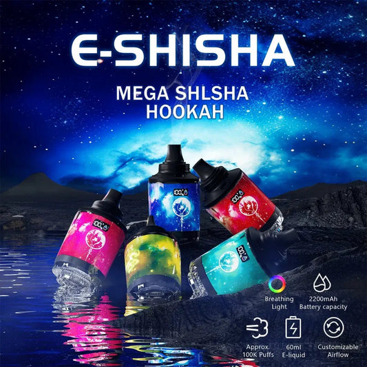 E-Shisha Hookah 100K Puff DTL - Grossiste Cigarette Électronique Casablanca Maroc