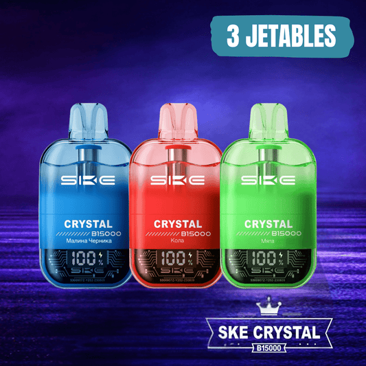 SKE Crystal Bar B15000 (PACK de 3 jetables) - Grossiste Cigarette Électronique Casablanca Maroc