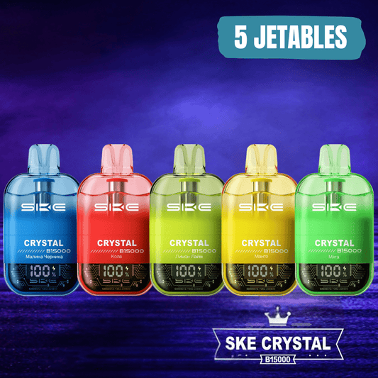 SKE Crystal Bar B15000 (PACK de 5 jetables) - Grossiste Cigarette Électronique Casablanca Maroc